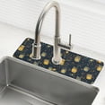 thumbnail image 1 of Yayeee Faucet Mat for Kitchen Sink 30" Diatomite Long Splash Guard Pad, Orange Fireflies Pattern, 1 of 7