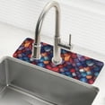 thumbnail image 1 of Yayeee Faucet Mat for Kitchen Sink 30" Diatomite Long Splash Guard Pad, Purple Dragon Scales Pattern, 1 of 7