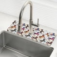thumbnail image 1 of Yayeee Faucet Mat for Kitchen Sink 30" Diatomite Long Splash Guard Pad, Rainbow Stars Pattern, 1 of 7