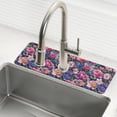 thumbnail image 1 of Yayeee Faucet Mat for Kitchen Sink 30" Diatomite Long Splash Guard Pad, Soft Pinks Flowers, 1 of 7