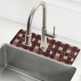 thumbnail image 1 of Yayeee Faucet Mat for Kitchen Sink 30" Diatomite Long Splash Guard Pad, Star Spangled Squares, 1 of 7