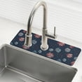 thumbnail image 1 of Yayeee Faucet Mat for Kitchen Sink 30" Diatomite Long Splash Guard Pad, Starry Fireworks Pattern, 2 Pack, 1 of 7