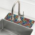 thumbnail image 1 of Yayeee Faucet Mat for Kitchen Sink 30" Diatomite Long Splash Guard Pad, Vibrant Dragon Scales Pattern, 2 Pack, 1 of 7