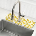 thumbnail image 1 of Yayeee Faucet Mat for Kitchen Sink 30" Diatomite Long Splash Guard Pad, Yellow Rubber Ducks, 1 of 7