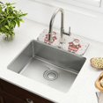 thumbnail image 1 of Yayeee Faucet Mat for Kitchen Sink 30" Diatomite Long Splash Guard Pad, Beige Christmas Santa, 1 of 7
