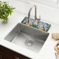 thumbnail image 1 of Yayeee Faucet Mat for Kitchen Sink 30" Diatomite Long Splash Guard Pad, Colorful Leaves, 1 of 7
