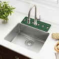 thumbnail image 1 of Yayeee Faucet Mat for Kitchen Sink 30" Diatomite Long Splash Guard Pad, Green Christmas Trees, 1 of 7