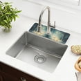 thumbnail image 1 of Yayeee Faucet Mat for Kitchen Sink 30" Diatomite Long Splash Guard Pad, Night Forest Scene, 1 of 7