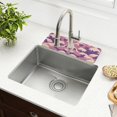 thumbnail image 1 of Yayeee Faucet Mat for Kitchen Sink 30" Diatomite Long Splash Guard Pad, Purple Wave Pattern, 1 of 7