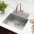 thumbnail image 1 of Yayeee Faucet Mat for Kitchen Sink 30" Diatomite Long Splash Guard Pad, Red Art Pattern, 1 of 7