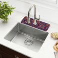 thumbnail image 1 of Yayeee Faucet Mat for Kitchen Sink 30" Diatomite Long Splash Guard Pad, Red Geometric Eagle, 1 of 7