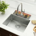 thumbnail image 1 of Yayeee Faucet Mat for Kitchen Sink 30" Diatomite Long Splash Guard Pad, Striped Boat, 1 of 7