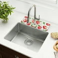thumbnail image 1 of Yayeee Faucet Mat for Kitchen Sink 30" Diatomite Long Splash Guard Pad, White Apple Pattern, 1 of 7