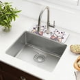 thumbnail image 1 of Yayeee Faucet Mat for Kitchen Sink 30" Diatomite Long Splash Guard Pad, White Cute Cat, 1 of 7