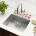 thumbnail image 1 of Yayeee Faucet Mat for Kitchen Sink 14.7" Diatomite Long Splash Guard Pad, Purple Retro Flower, 2 Pack, 1 of 7