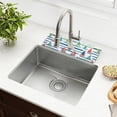 thumbnail image 1 of Yayeee Faucet Mat for Kitchen Sink 30" Diatomite Long Splash Guard Pad, Colorful Sailboats, 2 Pack, 1 of 7