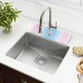 thumbnail image 1 of Yayeee Faucet Mat for Kitchen Sink 30" Diatomite Long Splash Guard Pad, Light Blue Stripes, 2 Pack, 1 of 7