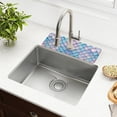 thumbnail image 1 of Yayeee Faucet Mat for Kitchen Sink 30" Diatomite Long Splash Guard Pad, Purple Art Pattern, 2 Pack, 1 of 7