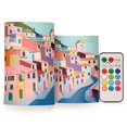thumbnail image 1 of Yayeee Flameless Candles with Remote Flickering Battery Operated Multi Color Changing, Abstract Painting, 1 of 7