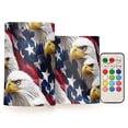 thumbnail image 1 of Yayeee Flameless Candles with Remote Flickering Battery Operated Multi Color Changing, Green American Footballs, 1 of 7