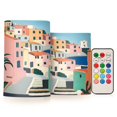 thumbnail image 1 of Yayeee Flameless Candles with Remote Flickering Battery Operated Multi Color Changing, Art City, 1 of 7