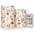thumbnail image 1 of Yayeee Flameless Candles with Remote Flickering Battery Operated Multi Color Changing, Autumn Leaves, 1 of 7