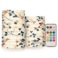 thumbnail image 1 of Yayeee Flameless Candles with Remote Flickering Battery Operated Multi Color Changing, Beige Geometric, 1 of 7