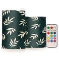 thumbnail image 1 of Yayeee Flameless Candles with Remote Flickering Battery Operated Multi Color Changing, Beige Leaves, 1 of 7
