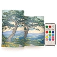 thumbnail image 1 of Yayeee Flameless Candles with Remote Flickering Battery Operated Multi Color Changing, Beige Mountain, 1 of 7