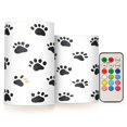 thumbnail image 1 of Yayeee Flameless Candles with Remote Flickering Battery Operated Multi Color Changing, Black Cartoon Cat Paw, 1 of 7