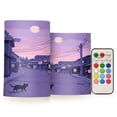 thumbnail image 1 of Yayeee Flameless Candles with Remote Flickering Battery Operated Multi Color Changing, Black Cat Walking, 1 of 7