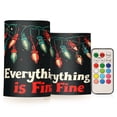 thumbnail image 1 of Yayeee Flameless Candles with Remote Flickering Battery Operated Multi Color Changing, Black Christmas Light, 1 of 7