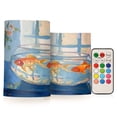 thumbnail image 1 of Yayeee Flameless Candles with Remote Flickering Battery Operated Multi Color Changing, Blue Goldfish, 1 of 7
