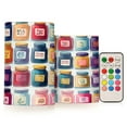 thumbnail image 1 of Yayeee Flameless Candles with Remote Flickering Battery Operated Multi Color Changing, Blue Jam Jars, 1 of 7