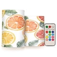 thumbnail image 1 of Yayeee Flameless Candles with Remote Flickering Battery Operated Multi Color Changing, Candy Grapefruit Slices, 1 of 7