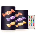 thumbnail image 1 of Yayeee Flameless Candles with Remote Flickering Battery Operated Multi Color Changing, Cartoon Candy, 1 of 7