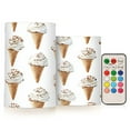 thumbnail image 1 of Yayeee Flameless Candles with Remote Flickering Battery Operated Multi Color Changing, Love Connection, 1 of 7