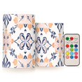 thumbnail image 1 of Yayeee Flameless Candles with Remote Flickering Battery Operated Multi Color Changing, Colorful Abstract Pattern, 1 of 7