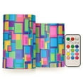 thumbnail image 1 of Yayeee Flameless Candles with Remote Flickering Battery Operated Multi Color Changing, Pink Christmas Splendor, 1 of 7