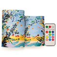 thumbnail image 1 of Yayeee Flameless Candles with Remote Flickering Battery Operated Multi Color Changing, Colorful Leaves, 1 of 7