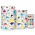 thumbnail image 1 of Yayeee Flameless Candles with Remote Flickering Battery Operated Multi Color Changing, Colorful Triangles, 1 of 7