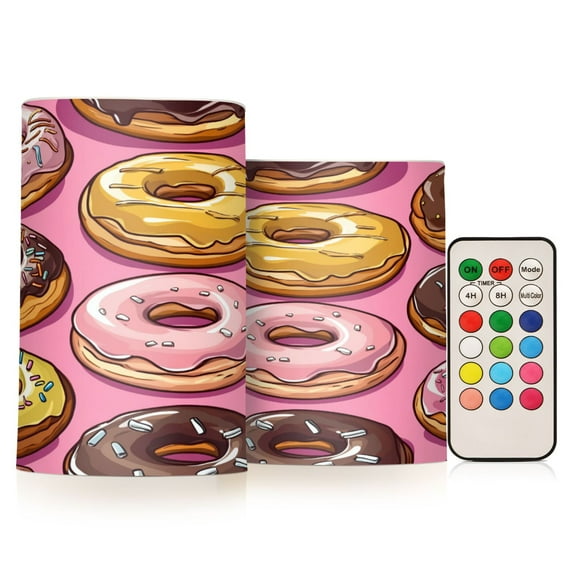 Yayeee Flameless Candles with Remote Flickering Battery Operated Multi Color Changing, Gingerbread Houses