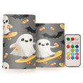 thumbnail image 1 of Yayeee Flameless Candles with Remote Flickering Battery Operated Multi Color Changing, Cute Ghosts, 1 of 7
