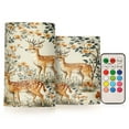 thumbnail image 1 of Yayeee Flameless Candles with Remote Flickering Battery Operated Multi Color Changing, Deer Pattern, 1 of 7