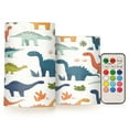 thumbnail image 1 of Yayeee Flameless Candles with Remote Flickering Battery Operated Multi Color Changing, Dinosaur Pattern, 1 of 7