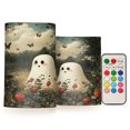 thumbnail image 1 of Yayeee Flameless Candles with Remote Flickering Battery Operated Multi Color Changing, Ghost in Strawberry Fields, 1 of 7