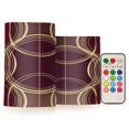 thumbnail image 1 of Yayeee Flameless Candles with Remote Flickering Battery Operated Multi Color Changing, Gold Abstract Pattern, 1 of 7