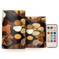 thumbnail image 1 of Yayeee Flameless Candles with Remote Flickering Battery Operated Multi Color Changing, Stripes Trees, 1 of 7