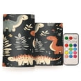 thumbnail image 1 of Yayeee Flameless Candles with Remote Flickering Battery Operated Multi Color Changing, Gray Dinosaur, 1 of 7