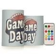 thumbnail image 1 of Yayeee Flameless Candles with Remote Flickering Battery Operated Multi Color Changing, Gray Game Day, 1 of 7